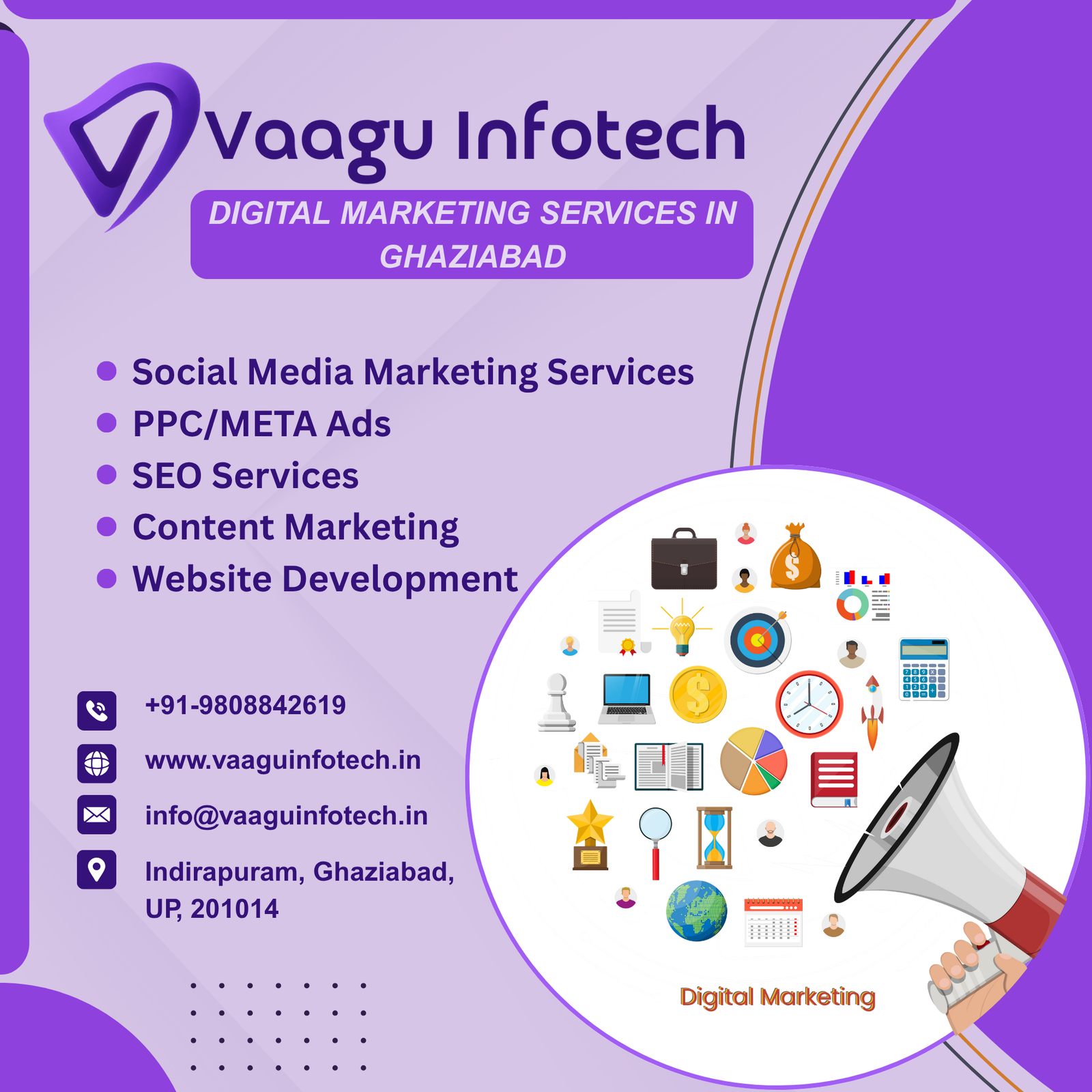 digital marketing services in ghaziabad - Vaagu infotech