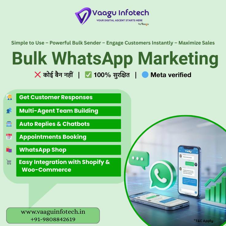 Vaagu Infotech-bulk WhatsApp marketing services | WhatsApp business api